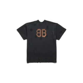 Paris Moon Double Front T-shirt Oversized “Black” 791615TQVY22020