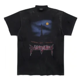 Paris Moon T-shirt Oversized “Black Faded” 739028TOVE41055