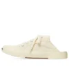 Paris Mules “White Destroyed Cotton and White Rubber” 693953W3RC69090