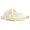 Paris Mules “White Destroyed Cotton and White Rubber” 693953W3RC69090