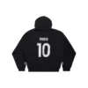 Paris Soccer Zip-up Hoodie Medium Fit “Black White” 744457TPVS61070