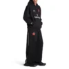 Paris Soccer Zip-up Hoodie Medium Fit “Black White” 744457TPVS61070
