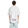 Paris Upside Down T-Shirt Oversized “White” 698811TMVC9900
