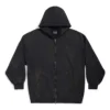 Paris Zip-Up Hoodie Small Fit “Black Faded” 744454TOVI41055