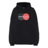 Pattern Loose Version Hoodie Sports Black 620947TIV801000