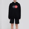 Pattern Loose Version Hoodie Sports Black 620947TIV801000