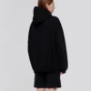 Pattern Loose Version Hoodie Sports Black 620947TIV801000