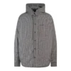 Plaid Padded Jacket-Shirt “Black White” 735662TNO781070