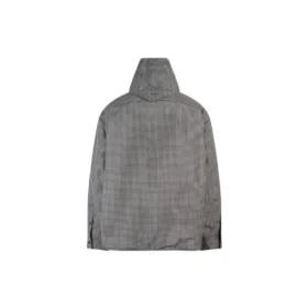 Plaid Padded Jacket-Shirt “Black White” 735662TNO781070