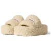 Platform Furry Slides “Beige” 762826W2DO19796