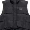 Political Campaign Cocoon Puffer Vest “Black” 762769TYD361000