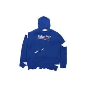 Political Campaign Destroyed Hoodie “Blue” 662718T32124691