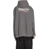 Political Campaign Large Fit Hoodie “Grey” 620973TNVG6