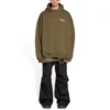 Political Campaign Large Fit Hoodie “Khaki” 620973TKVI92463