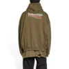 Political Campaign Large Fit Hoodie “Khaki” 620973TKVI92463