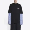 Political Campaign Layered T-Shirt “Black” 698631TKVJ11070