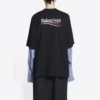 Political Campaign Layered T-Shirt “Black” 698631TKVJ11070