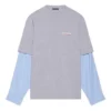 Political Campaign Layered T-Shirt “Grey” 671401TKVJ11379