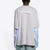 Political Campaign Layered T-Shirt “Grey” 671401TKVJ11379