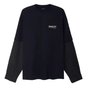 Political Campaign Layered T-Shirt Oversized “Black” 698631TKVJ19070