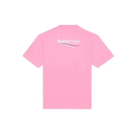 Political Campaign Logo Round-neck Tee Pink/Red 641655TJVF75713