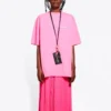 Political Campaign Logo Round-neck Tee Pink/Red 641655TJVF75713