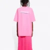Political Campaign Logo Round-neck Tee Pink/Red 641655TJVF75713
