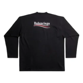 Political Campaign Long Sleeve T-Shirt Large Fit “Black” 681046TKVJ11070