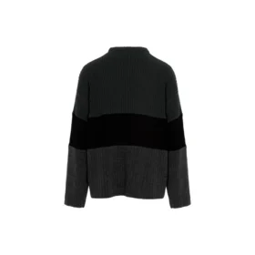 Political Campaign Ribbed Panelled Sweater “Grey” 675293T32011281 Political Campaign Ribbed Panelled Sweater “Grey” 675293T32011281