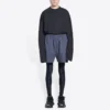 Political Campaign Sweat Shorts “Dark Grey” 676137TKVI91366
