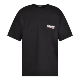Political Campaign T-Shirt Large Fit “Black” 641675TKVJ11070