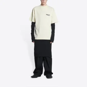 Political Campaign T-shirt Large Fit “Off White” 641675TKVJ18962