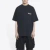 Political Campaign T-shirt Large Fit “Washed Black” 641675TKVJ19034
