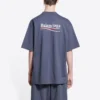Political Campaign T-Shirt Medium Fit “Dark Grey White” 620967TKVJ11366