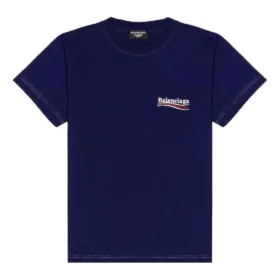 Political Campaign T-Shirt Medium Fit “Pacific Blue White” 620967TKVJ11195