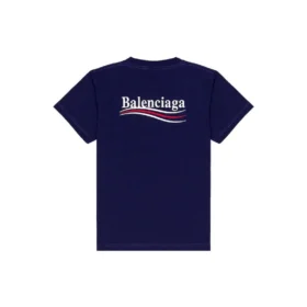 Political Campaign T-Shirt Medium Fit “Pacific Blue White” 620967TKVJ11195