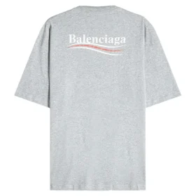 Political Logo Cotton T-Shirt “Grey” BLGA-508203-TAV44-GY