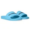Pool Slides “Light Blue and Black Rubber” 565826W1S804001