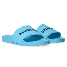 Pool Slides “Light Blue and Black Rubber” 565826W1S804001
