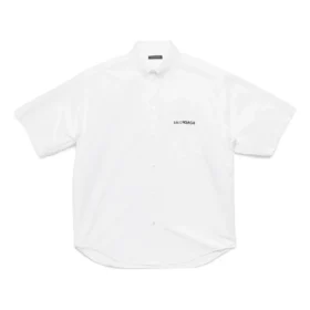 Poplin Short Sleeve Shirt “White” 751920TNM609000