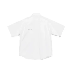 Poplin Short Sleeve Shirt “White” 751920TNM609000