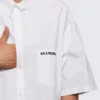 Poplin Short Sleeve Shirt “White” 751920TNM609000
