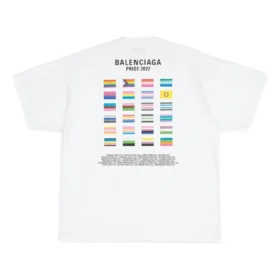 Pride 22 Oversized Cotton T-Shirt “White Black” 694576TMVO20904