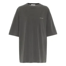 Print Crew Neck Small Logo Short Sleeve Gray 556104TYK281055