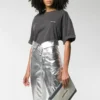 Print Crew Neck Small Logo Short Sleeve Gray 556104TYK281055