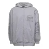 Print Zip-Up Hoodie Small Fit “Grey” 744454TOVN41167