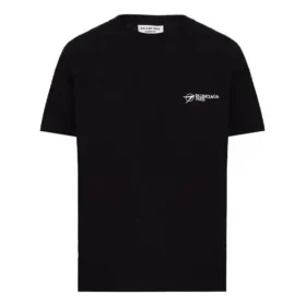 Printing Round-neck Short Sleeve Black 612965TKV861070