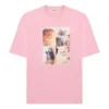 Printing Round-neck Short Sleeve Pink 641532TJVG85630