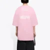 Printing Round-neck Short Sleeve Pink 641532TJVG85630