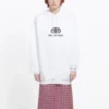 Pullover Drawstring Hoodie White 570792TEV199044